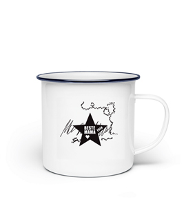 Mama Tasse, Emaille Tasse, Beste Mama ever